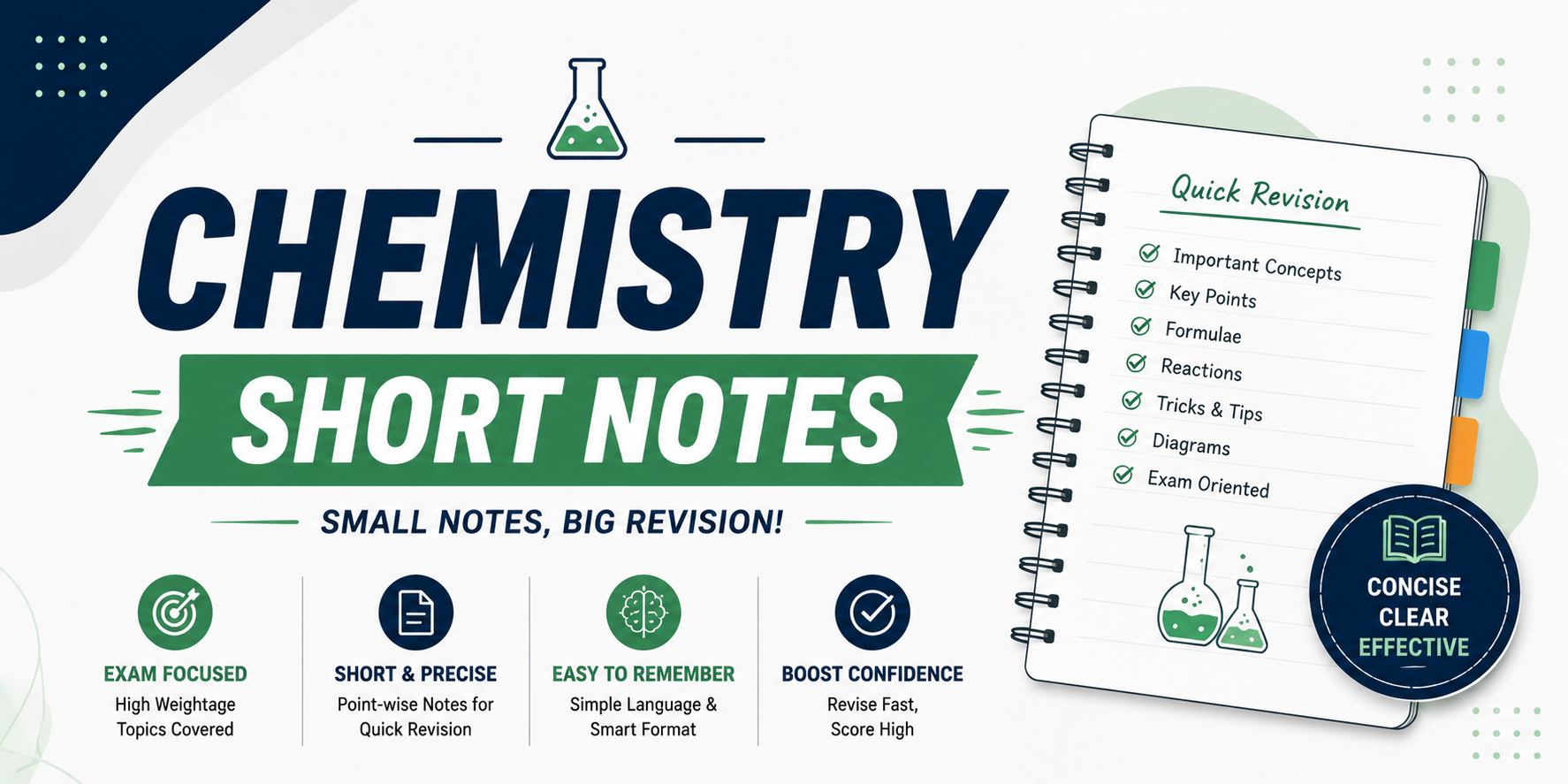 Chemistry Crash Course Jaipur short notes and revision material