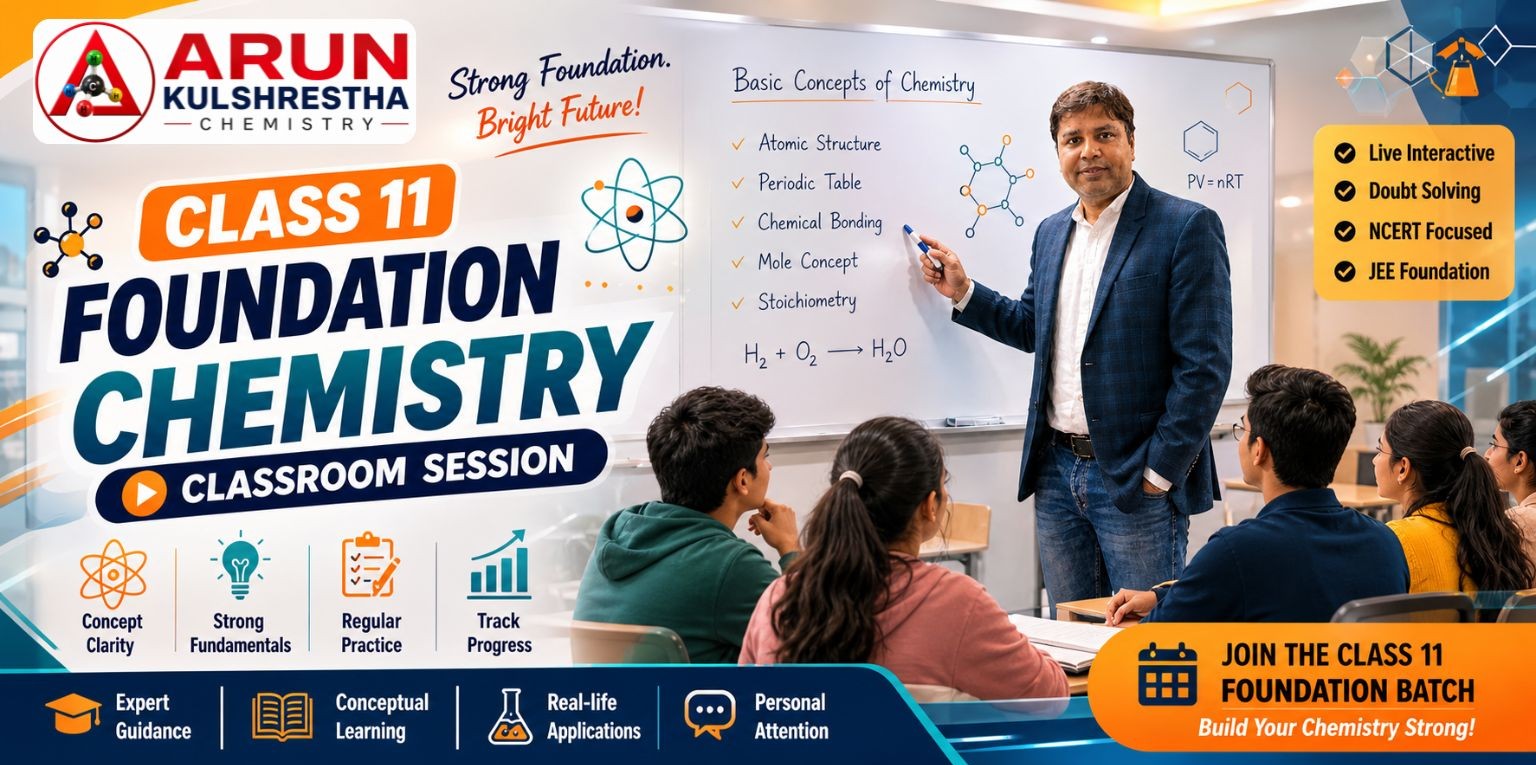 Class 11 Foundation Chemistry classroom session